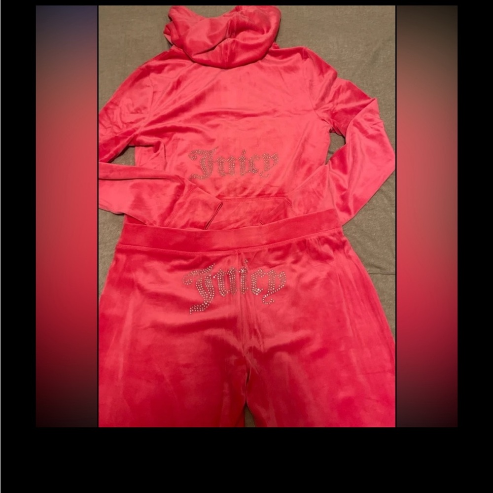 Juicy Couture Vibrant Pink Velour Set